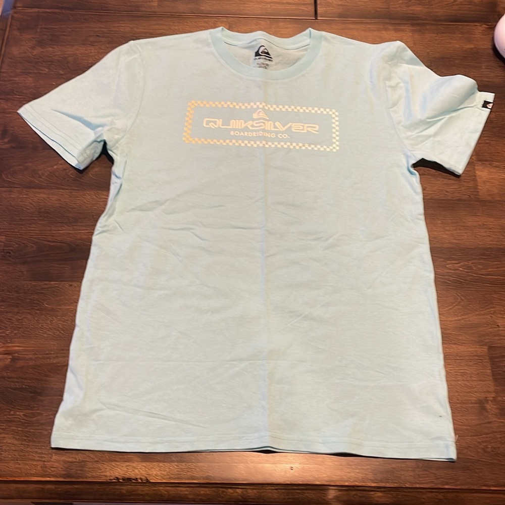 Quiksilver Light Blue Short Sleeve Tee- NWOT